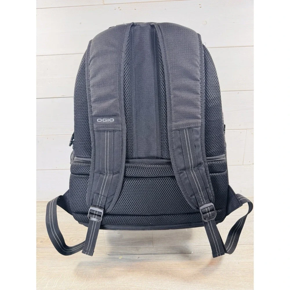 OGIO Alpha Prospect Backpack – Black On Black Laptop Travel/School Multi Pockets